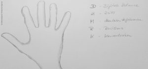 Professional Organizing: Handzeichen - Fünf Finger und was sie uns fragen